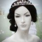Fancy Silver Regal ;Dancer Opera Tiara;Wedding Silver Tiara;Bridal imperial#395