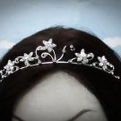 Fancy Silver Regal ;Dancer Opera Tiara;Wedding Silver Tiara;Bridal imperial#4724