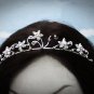 Fancy Silver Regal ;Dancer Opera Tiara;Wedding Silver Tiara;Bridal imperial#4724