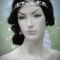 Fancy Silver Regal ;Dancer Opera Tiara;Wedding Silver Tiara;Bridal imperial#4724
