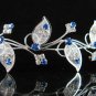 Elegance Headpiece;Dancer Opera Tiara;Wedding Silver Tiara;Bridal imperial#3788
