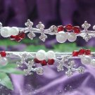 Elegance Headpiece;Dancer Opera Tiara;Wedding Silver Tiara;Bridal imperial#4054