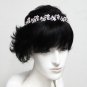 Elegance Headpiece;Dancer Opera Tiara;Wedding Silver Tiara;Bridal imperial#5305