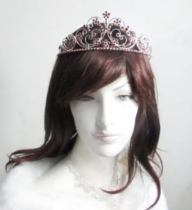 Elegance Headpiece;Dancer Opera Tiara;Wedding Silver Tiara;Bridal imperial#37r