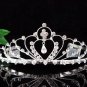 Elegance Headpiece;Dancer Opera Tiara;Wedding Silver Tiara;Bridal imperial#960