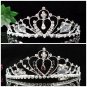 Elegance Headpiece;Dancer Opera Tiara;Wedding Silver Tiara;Bridal imperial#960