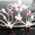 Elegance Headpiece;Dancer Opera Tiara;Wedding Silver Tiara;Bridal imperial#684p