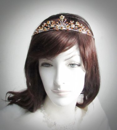 Opera Tiara;Elegance Headpiece;Wedding Silver Tiara;Bridal imperial#395y