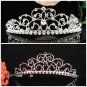 Dancer Opera Tiara;Elegance Headpiece;Wedding Silver Tiara;Bridal imperial#176r
