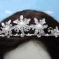 Dancer Opera Tiara;Delicate Headpiece;Wedding Silver Tiara;Bridal imperial#1637