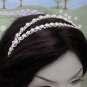 Dancer Opera Tiara;Delicate Headpiece;Wedding Silver Tiara;Bridal imperial#1171s