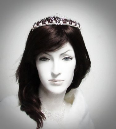 Dancer Opera Tiara;Delicate Headpiece;Wedding Silver Tiara;Bridal imperial#1174