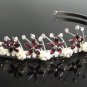 Dancer Opera Tiara;Delicate Headpiece;Wedding Silver Tiara;Bridal imperial#1174