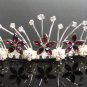 Dancer Opera Tiara;Delicate Headpiece;Wedding Silver Tiara;Bridal imperial#1174