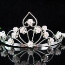 Elegance Headpiece;Dancer Opera Tiara;Wedding Silver Tiara;Bridal imperial#4881