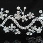 Elegance Headpiece;Dancer Opera Tiara;Wedding Silver Tiara;Bridal imperial#1875