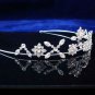 Elegance Headband;Dancer Opera Tiara;Wedding Silver Tiara;Bridal imperial#8763