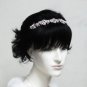 Elegance Headband;Dancer Opera Tiara;Wedding Silver Tiara;Bridal imperial#697s