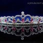 Elegance Headpiece;Dancer Opera Tiara;Wedding Silver Tiara;Bridal imperial#1062