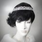 Elegance Headpiece;Dancer Opera Tiara;Wedding Silver Tiara;Bridal imperial#1087