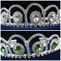 Elegance Headpiece;Dancer Opera Tiara;Wedding Silver Tiara;Bridal imperial#1089