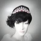Elegance Headpiece;Dancer Opera Tiara;Wedding Silver Tiara;Bridal imperial#3053r
