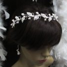 Silver Fancy Headband;Dancer Opera Tiara;Wedding Silver Tiara;Bridal imperial#3788w
