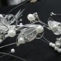 Silver Fancy Headband;Dancer Opera Tiara;Wedding Silver Tiara;Bridal imperial#3788w