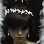 Silver Fancy Headband;Dancer Opera Tiara;Wedding Silver Tiara;Bridal imperial#3788w