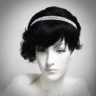 Silver Fancy Headband;Dancer Opera Tiara;Wedding Silver Tiara;Bridal imperial#4056