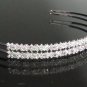 Silver Fancy Headband;Dancer Opera Tiara;Wedding Silver Tiara;Bridal imperial#4056