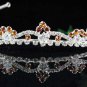 Silver Fancy Headband;Dancer Opera Tiara;Wedding Silver Tiara;Bridal imperial#6842