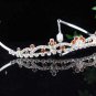 Silver Fancy Headband;Dancer Opera Tiara;Wedding Silver Tiara;Bridal imperial#6842