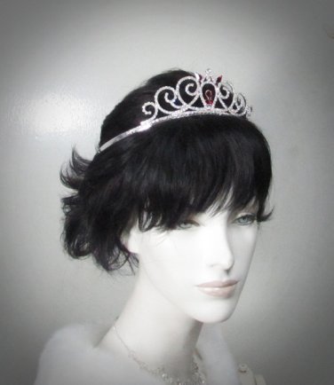Silver Fancy Headpiece;Dancer Opera Tiara;Wedding Silver Tiara;Bridal imperial#1069