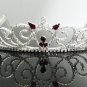 Silver Fancy Headpiece;Dancer Opera Tiara;Wedding Silver Tiara;Bridal imperial#1069