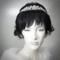 Silver Fancy Headpiece;Dancer Opera Tiara;Wedding Silver Tiara;Bridal imperial#515GR