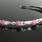 Silver Fancy Headband;Dancer Opera Tiara;Wedding Silver Tiara;Bridal imperial#78p