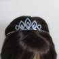 Silver Fancy Headpiece;Dancer Opera Tiara;Wedding Silver Tiara;Bridal imperial#1154