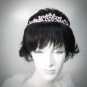 Silver Floral Headpiece;Dancer Opera Tiara;Wedding Silver Tiara;Bridal imperial#395p
