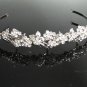 Silver Fancy Headband;Dancer Opera Tiara;Wedding Silver Tiara;Bridal imperial#697S