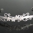 Silver Fancy Headband;Dancer Opera Tiara;Wedding Silver Tiara;Bridal imperial#4533