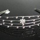 Fancy Silver Headband;Dancer Opera Tiara;Wedding Silver Tiara;Bridal imperial#7301