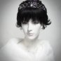 Fancy Silver Headband;Dancer Opera Tiara;Wedding Silver Tiara;Bridal imperial#7301