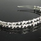Fancy Silver Headband;Dancer Opera Tiara;Wedding Silver Tiara;Bridal imperial#534