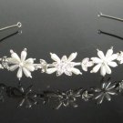 Fancy Silver Headband;Dancer Opera Tiara;Wedding Silver Tiara;Bridal imperial#1207