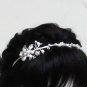 Fancy Silver Headband;Dancer Opera Tiara;Wedding Silver Tiara;Bridal imperial#1261