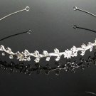 Fancy Silver Headband;Dancer Opera Tiara;Wedding Silver Tiara;Bridal imperial#1127