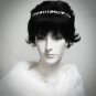 Fancy Silver Headband;Dancer Opera Tiara;Wedding Silver Tiara;Bridal imperial#1127