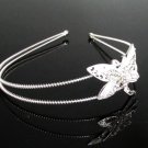 Fancy Silver Headband;Dancer Opera Tiara;Wedding Silver Tiara;Bridal imperial#997