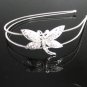 Fancy Silver Headband;Dancer Opera Tiara;Wedding Silver Tiara;Bridal imperial#997
